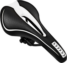 Gel Bike Seat - Comfortable Bicycle Saddle with Soft Cushion Padded for Men, Wom