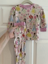 Little Sleepies Disney Princess Pajamas 12-18M