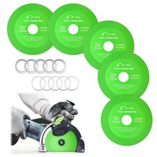 Glass Cutting Disc for Angle Grinder, 4" Ceramic Tile Cutter Blade, Ultra- 5 Pcs
