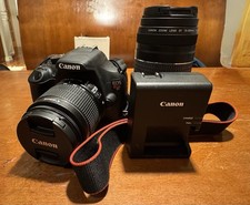 Canon EOS Rebel T5 Digital SLR Camera Black, 18-55mm 75-300mm Lenses