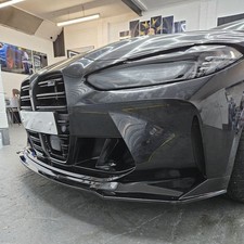 MP Style Gloss Black Front Splitter 3 Pieces for BMW G80 M3 G82 G83 M4 21-Presen