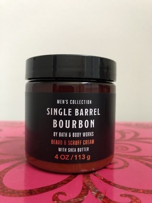Bath & Body Works SINGLE BARREL BOURBON Beard & Scruff Cream 4 oz Retired