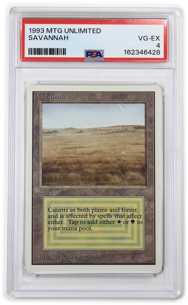 1993 PSA VG EX 4 - Magic the Gathering Unlimited MTG Savannah Card #63601L