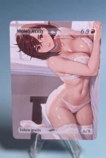 Momo Ayase, Waifu the Gathering, Custom Dandadan Trading Card
