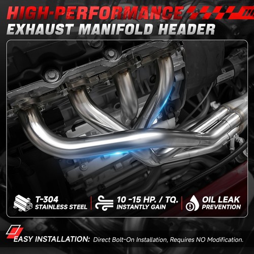 Stainless Steel 4-1 Long Tube Exhaust Headers for Ford F-150 5.4L V8 1999-2003 - Picture 2 of 7