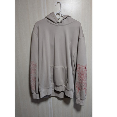Men's 2XL Gray Hoodie Yakuza Kiryu Ichiban Dragon Sleeve Insert Coin Clothing 