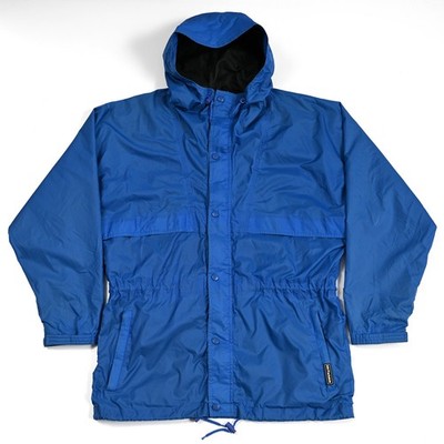 Helly Hansen Wind Rain Packable Hooded Blue Full Zip Windbreaker Parka Jacket S