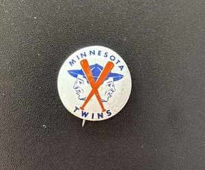1969 MINNESOTTA TWINS BASEBALL PINBACK BUTTON CRANE POTATO CHIPS PREMIUM 1"