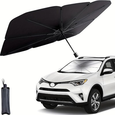 Universal Foldable Windshield Sun Shade for Ultimate UV Protection - 56''x31''