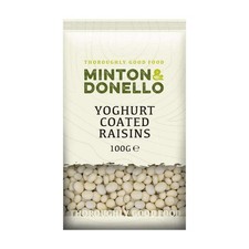 Minton & Donello Yoghurt Coated Raisins 6 x 100g 600g 19.90 per kilo