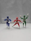 Vintage Mighty Morphin Power Rangers 8" Blue Red & Green MMPR Action Figures 93