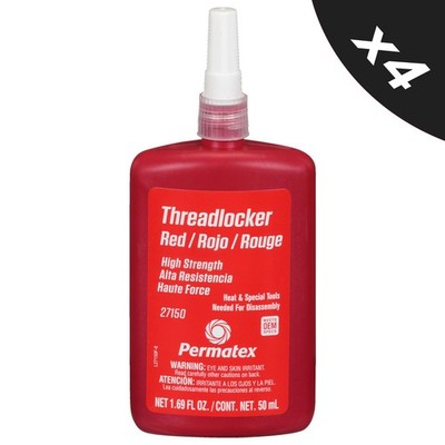 4x Gewindesicherung hochfest schnell wirkende Mutter & Bolzen Gewindesicherung Dichtstoff - 50 ml