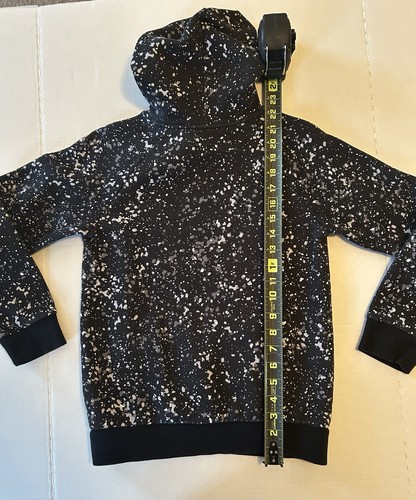 Youth Under Armour UA Hooded Sweatshirt Size Youth Med Black & White - Picture 6 of 6