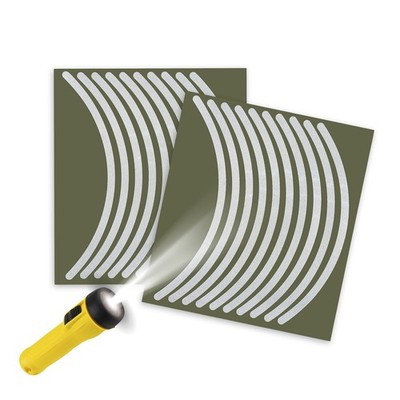 17'' Rim Reflective 2 Wheel Stickers Tape For Aprilia SHIVER 900 17-20 19 18