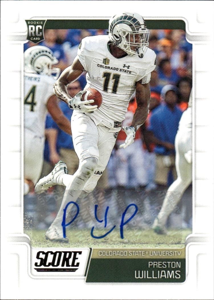 2019 Score #403 Preston Williams Rookies Signatures