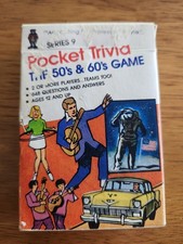 VINTAGE POCKET TRIVIA THE 50'S AND 60'S CARD GAME