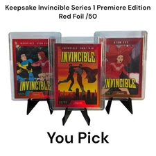 2025 Keepsake Invincible Season 1 Premiere Edition Red Foil /50 You Pick