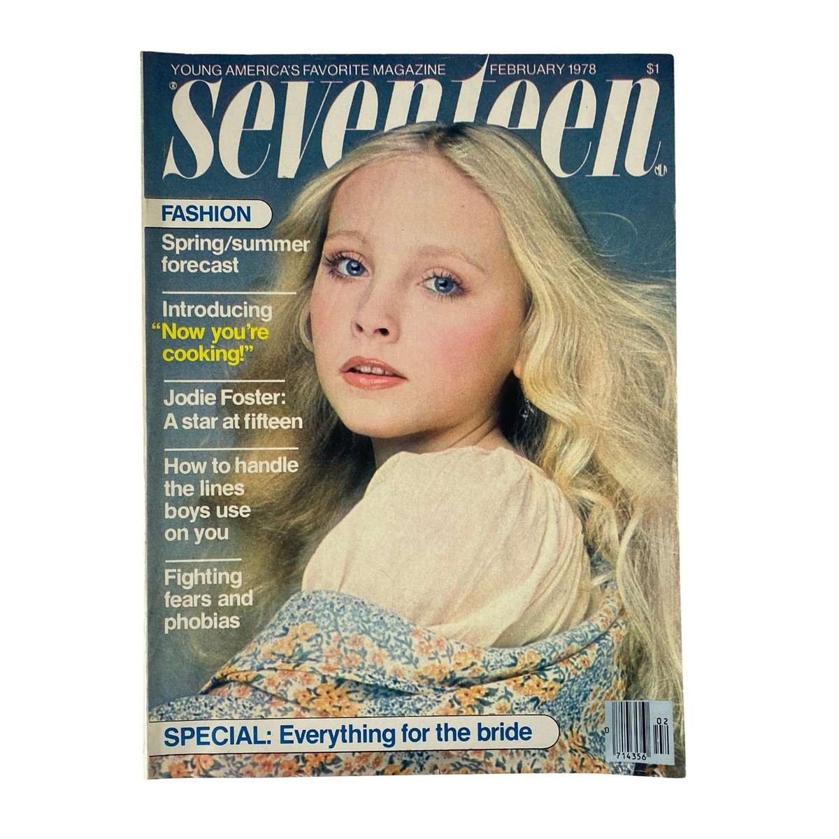 Seventeen Magazine February 1978 Jodie Foster A Star at Fifteen No