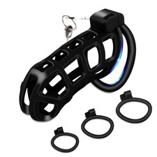 Male Chastity Devices Cock Cage - Chastity Cage Built-in Vertical Invisible L...