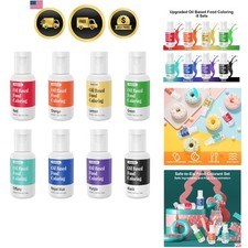 Oil Based Food Coloring, 20ml Chocolate Professional Oil Food Coloring for Ea...