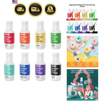 Oil Based Food Coloring, 20ml Chocolate Professional Oil Food Coloring for Ea...