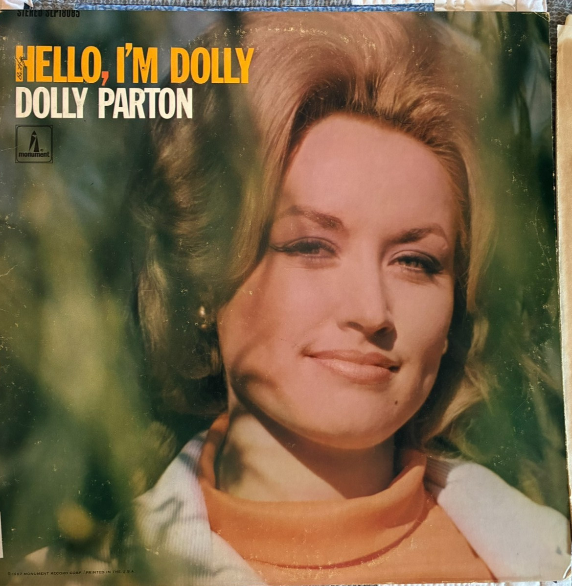 DOLLY PARTON -HELLO I'M DOLLY RARE 1ST ALBUM POP COUNTRY MONUMENT LABEL VINYL LP