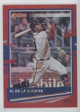 2020 Donruss Nickname Variation Holo Red Ronald Acuna Jr (El de La Sabana) 0qc2