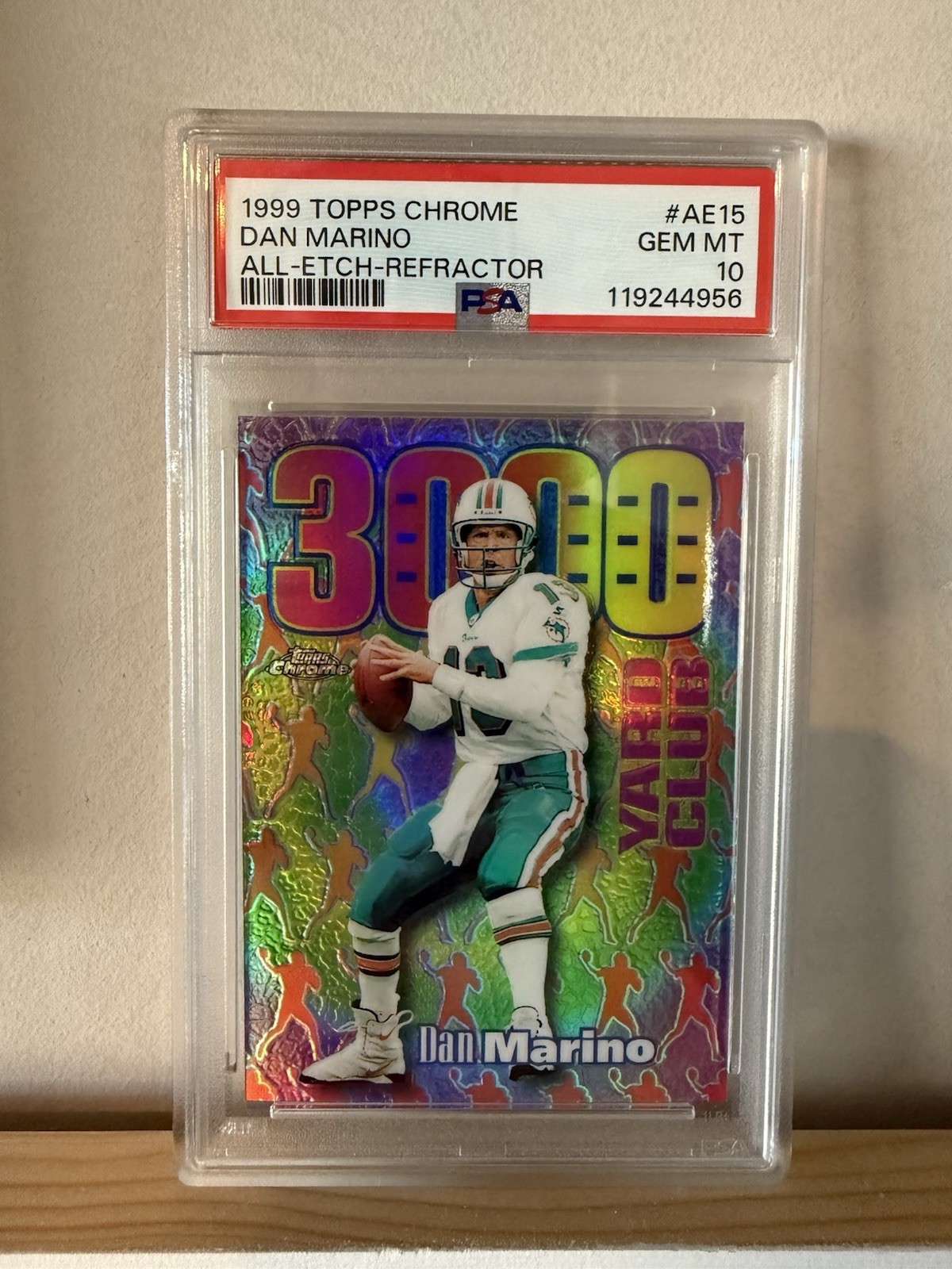 Pop 12! PSA 10 1999 Topps Chrome🔥 - All-Etch Dan Marino #AE15 Refractor