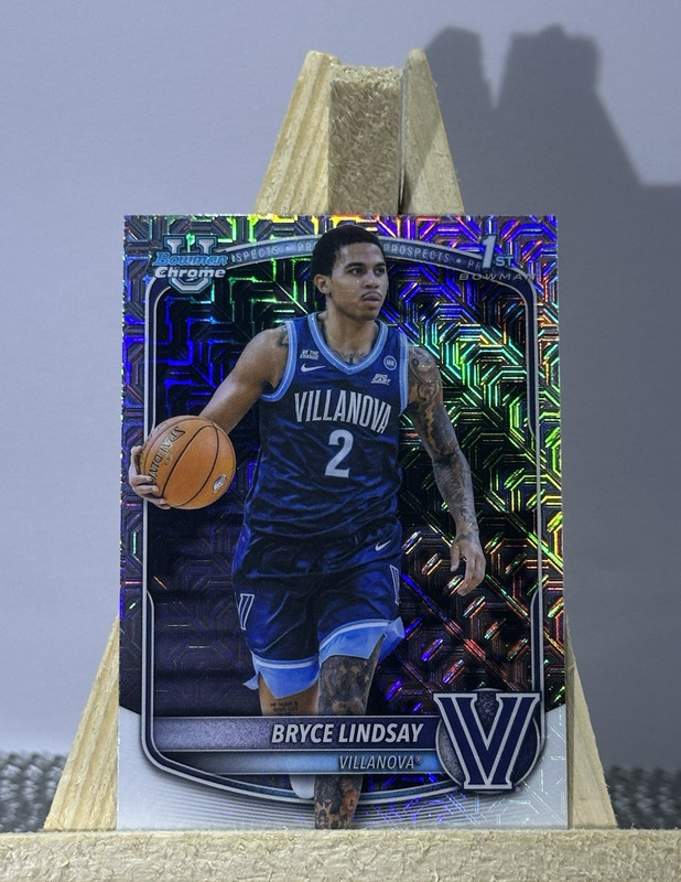 2025-26 Bowman Chrome 1st Bowman Bryce Lindsay #BCP-52 Villanova Wildcats