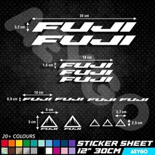 FUJI Vinyl Decal Stickers Sheet Bike Frame Cycling Cycle Bicycle MTB Mod MX