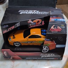 Jada Toys Fast Furious Brian s Toyota Supra Nitro Powered R/C Car Orange