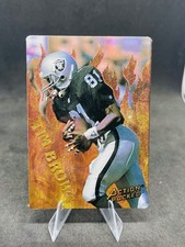 1994 Action Packed Tim Brown Los Angeles Oakland Raiders #R6 Catching Fire