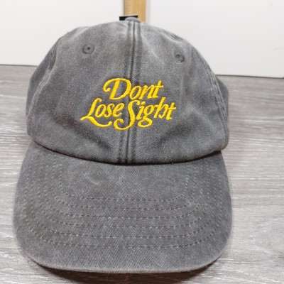 Don't Lose Sight Baseball Cap Gray Strapback Hat One Size Fits All By Beechfield