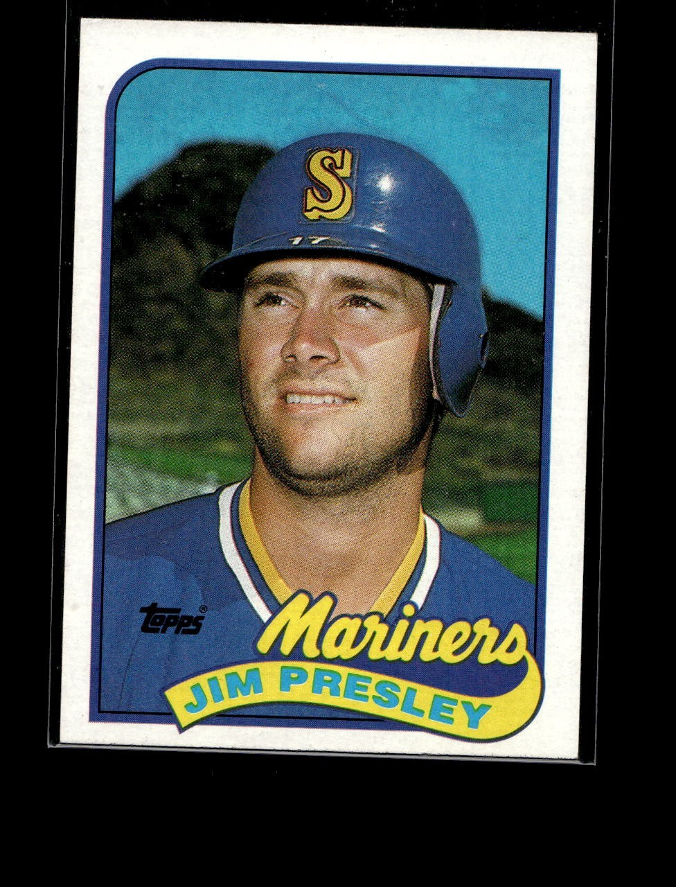 Jim Presley #112 1989 Topps Seattle Mariners Baseball Card MLB