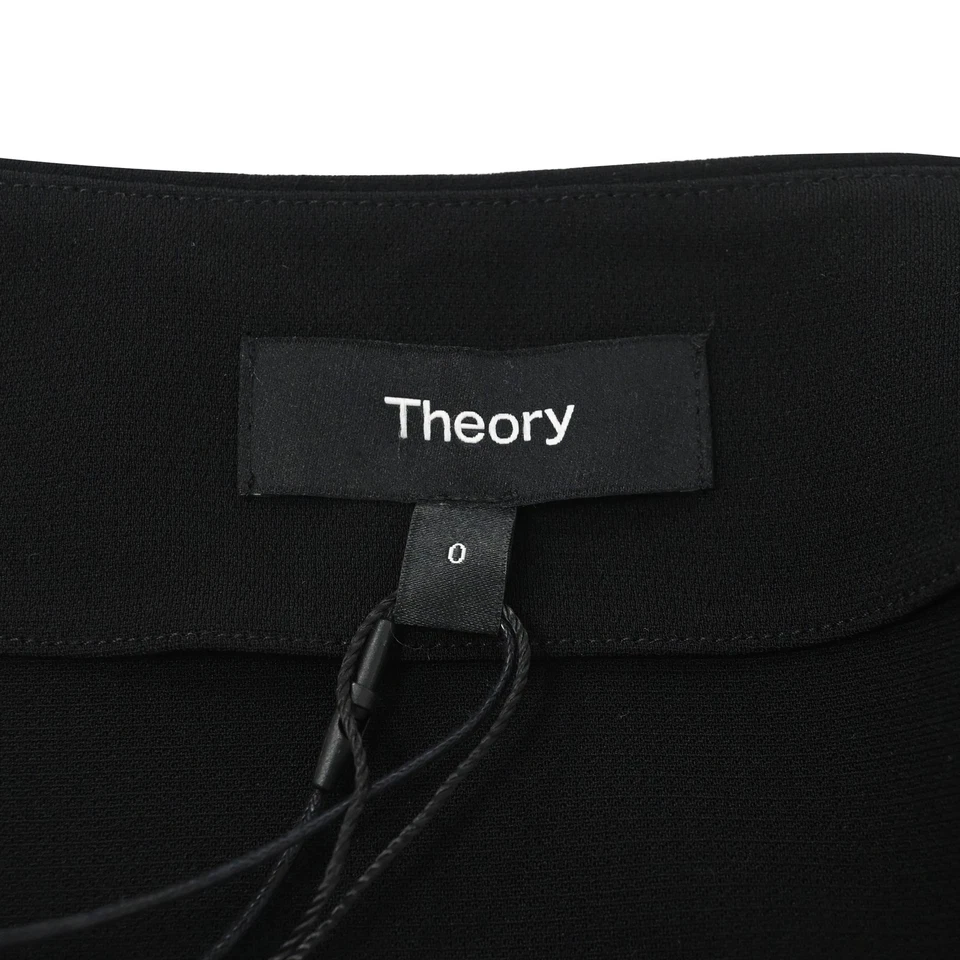 Theory Wrap Midi Skirt In Wool Women Black Size 0 - Image 4 of 4