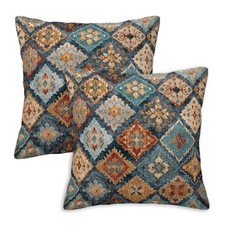 Moroccan Throw Pillow Covers 18x18 Set of 2 18" x 18" Pack of 2 Boho Moroccan