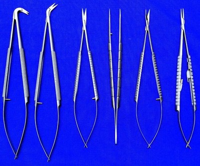 Cardiovascular Plastic Maxillofacial Hand Surgery Micro Instruments Set of 6 pcs