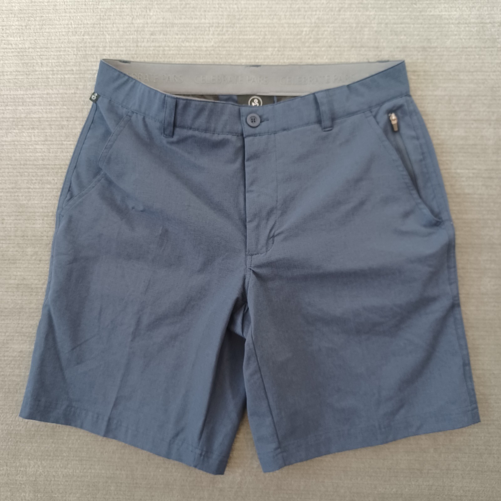 Swannies Golf Shorts Mens 32 Blue Chino Performance Stretch 9