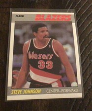 1987-88 Fleer Basketball - Steve Johnson #57 - Portland Trailblazers