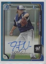 2015 Bowman Chrome Prospects Blue Refractor /150 Tyler Wagner #BCAP-TW Auto 0c2