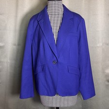 Talbots Womens Wool Blazer Size 14W Petite Ro...