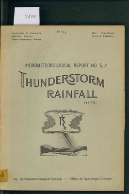 Thunderstorm Rainfall. Hydrometeorological Report Nr. 5.