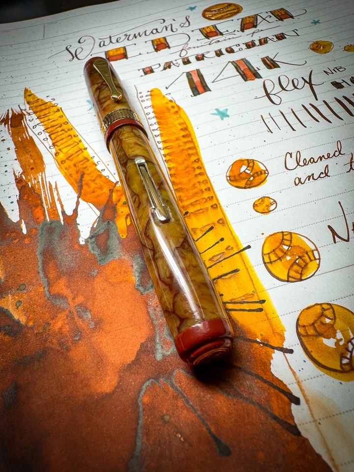 Waterman’s Ideal Patrician In Onyx  Circa 1930’s ~ 14k Flex Nib ~  Serviced - Image 2 of 4