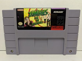 Zombies Ate My Neighbors (Super Nintendo, SNES, 1993) W/ Box + Inserts No Manual