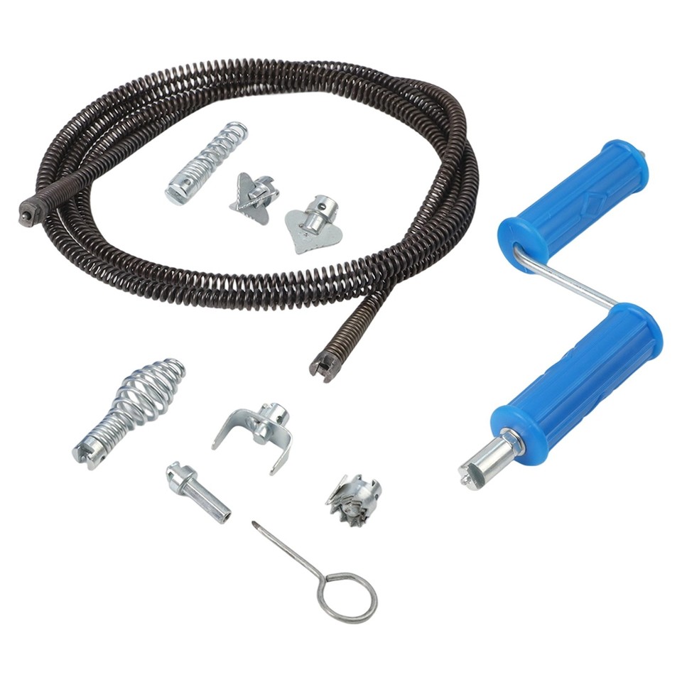 Solted Pipe Steel Drain Cleaning Spiral with Female Slotted End for Electric ...