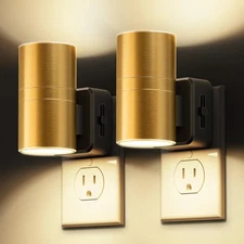 Night Light,Dimmable Night Lights Plug into Wall, 2 Pack Automatic Nightlight...