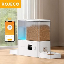 ROJECO Smart 2-in-1 Pet Feeder  Water Fountain with WiFi Control