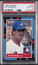 1988 DONRUSS #560 TED SIMMONS PSA 10