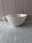 Vintage Fire King Milk Glass Ivory D Handle Batter Bowl With Pour Spout