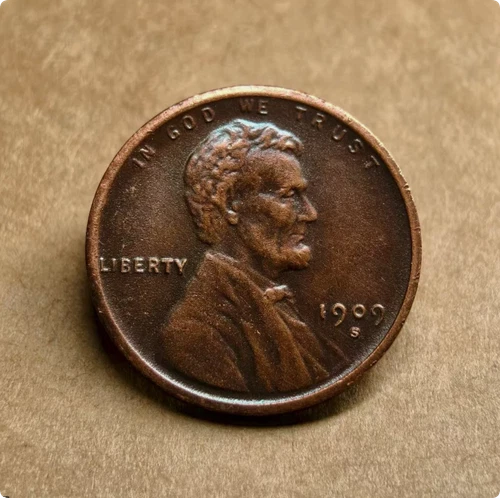 1909 S vdb Lincoln Wheat Penny Rare Sought As shown in the figure